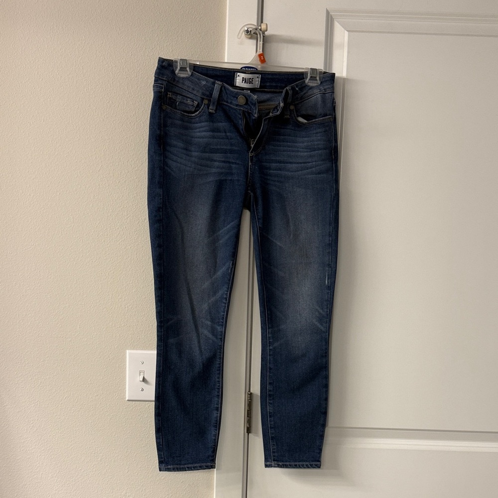 PAIGE Dark Wash Skinny Jeans